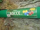 Vintage Sportcraft Bocce Ball Set with Green Carry Case Tube Sleeve 01029WPP New