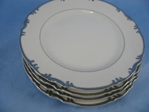 MIKASA MARLBORO 4 WHITE W/PLATINUM TRIM 39267 BREAD BUTTER PLATE 6.5" New - Picture 1 of 10