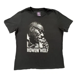 Bluescentric T-Shirt M schwarz Rundhals Howlin' Wolf Grafikdruck Baumwollmischung - Bild 1 von 5