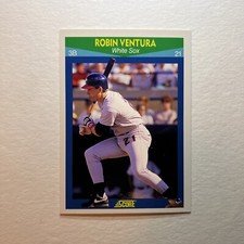 Score 1990 Rising Star Robin Ventura #96 Rookie. Chicago White Sox 3B NM Cond.