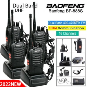 Baofeng BF-888S ZWEI WEGE RADIOS 5W VHF UHF FM TRANSCEIVER AMATEURFUNK WALKIE TALKIE SET - Bild 1 von 16