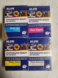 ALPS Series Printer Ink 4 Pack Overcoat Yellow Magenta Cyan 106059-00 Sealed NEW - Picture 1 of 3