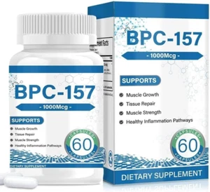BPC 157 Peptide Capsules - 1000Mcg, BPC-157 Supplement for Gastrointestinal Heal - Picture 1 of 1