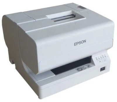 Epson TM-J7700 Bondrucker Kasse Apothekendrucker Arzt Tinte USB/NW hellgrau weiß - Bild 1 von 3