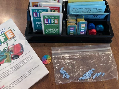 The Game Of Life Monsters Inc Edition Replacement  Pieces  3 cars cards money - Image 1 of 4