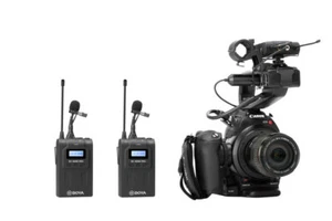 BOYA BY-WM8 Pro-K2 UHF Wireless Microphone With LCD Screen For Canon Nikon  DSLR - Picture 1 of 8