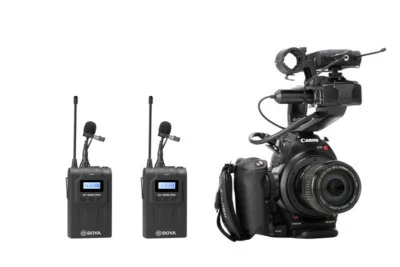 BOYA BY-WM8 Pro-K2 UHF Wireless Microphone With LCD Screen For Canon Nikon  DSLR - Image 1 of 4