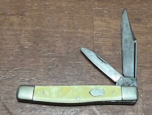 IMPERIAL 2 Blade Pocket Knife Shield Mother of Pearl USA