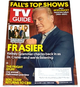 TV GUIDE ~ FALL'S TOP SHOWS & FRASIER COVER ~ OCTOBER 16-NOVEMBER 5, 2023 ISSUE - Picture 1 of 4