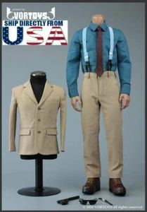1/6 007 Agent Business Anzug Set für 12" Hot Toys schmale Schulter männliche Figur - Bild 1 von 11