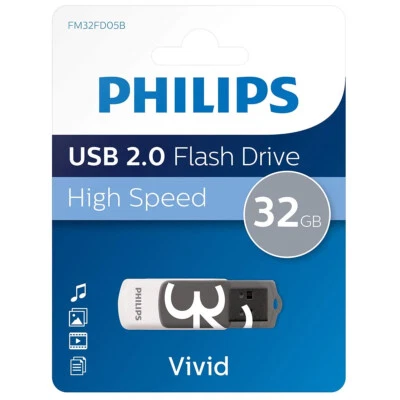 Philips 32 GB USB-Stick Vivid Edition USB 2.0 Speicher mit LED-Statusanzeige