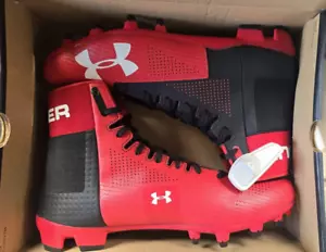 MEN'S UA RENEGADE MC FOOTBALL CLEATS 3020166-061 SIZE 10 - Picture 1 of 10
