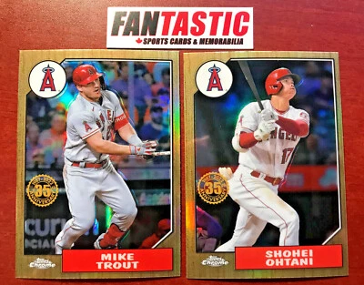 2022 Topps Chrome 1987 TOPPS BASEBALL Insert Card YOU PICK - Image 1 of 2