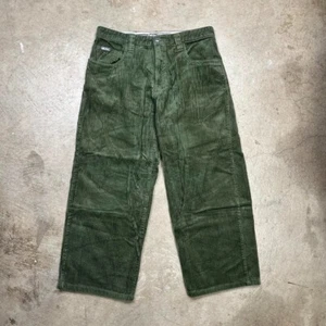 Pantalones de pana vintage Quiksilver holgados verde bosque para hombre 34 - Imagen 1 de 5
