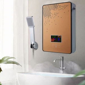 4500W Tankless Electric Instant Hot Water Heater Boiler Kitchen On Demand Shower - Picture 1 of 11