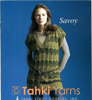 Tahki Yarns KNITTING PATTERN BOOK - Savoy L08-SAVOY 4 designs Women - Image 1 of 4
