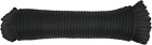 Corde polyester Dacron noire 1/4 pouce - Hank 100 pieds | Tresse solide - Industrielle 