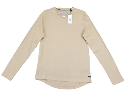 Buffalo David Bitton Long Sleeve T Shirt Crew Neck Men S Tan Classic - Image 1 of 4