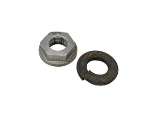 78 Yamaha DT125 DT 125 Crankshaft Primary Drive Gear Mounting Nut & Lock Washer - Picture 1 of 5