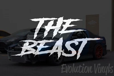 THE BEAST Sticker Decal V1 Vinyl DIESEL Truck JDM Car Turbo Boost Lifted Stance - Image 1 of 2
