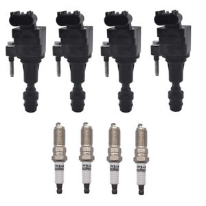 4X Ignition Coils + 4X Iridium Spark Plugs for 10-17 Chevrolet GMC Buick UF491