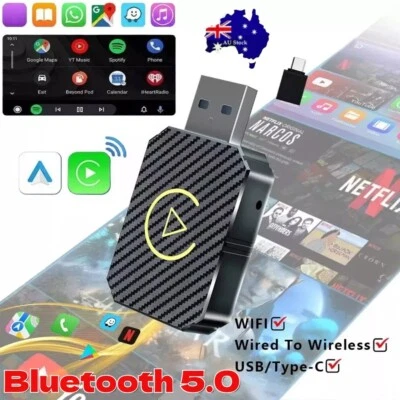 USB Wireless CarPlay Adapter For iPhone Apple Wireless Carplay Dongle Plug Play - image 1 of 4