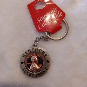 Kentucky Lucky Penny State Key Chain Center Penny Spins New - Picture 1 of 2