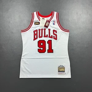 100% Authentic Dennis Rodman Mitchell Ness 97 98 Finals Bulls Jersey Size 44 L - Picture 1 of 6
