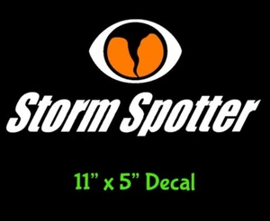 Calcomanía Storm Spotter de 11" - Cuenta con el logotipo SkyWarn buzón de ventanas de automóvil camión - Imagen 1 de 3