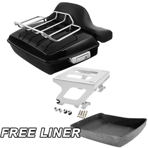 Chopped Trunk Backrest Rack Solo Mount Rack For Harley Low Rider ST FXLRST 22-25 - Picture 1 of 15