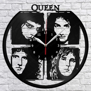 Queen Vinyl Record Wall Clock Fan Art Home Decor 12" 30cm 1286 - Picture 1 of 12