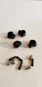 Team KNK Version 2 Aluminum Body Mounts w/ Screw Pins (Black) KNKABM004 ABM004 - Picture 1 of 1