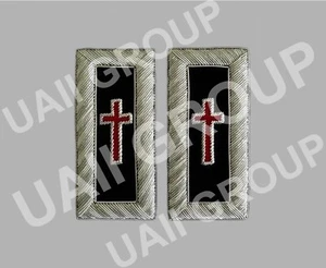 Sir Knight Knights Templar Frock Coat Shoulder Board - Bullion Embroidery - Picture 1 of 1