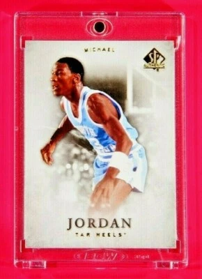 SP Authentic Michael Jordan Chicago Bulls Tarheels Legend Spectacular Gold Lines - Image 1 of 2