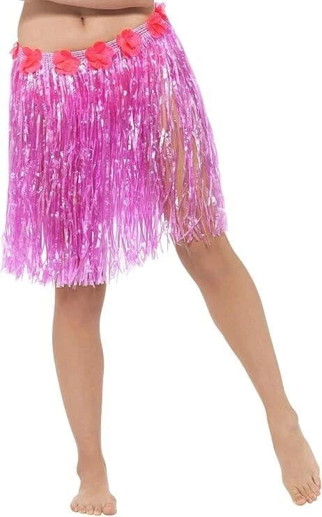 Ladies Short Hawaiian Hula Skirt - Image 1 of 2