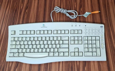 Vintage Logitech Mechanical Internet Keyboard SK-2500 Y-SB3 PS/2 - Image 1 of 4