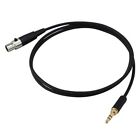 3.5mm Jack to 3Pin  XLR Female for BM800 PC Headphone Mixer Microphone6046