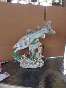 Spotted Trout Resin Sculpture 11.25 in. h x 12 in.w x 6 in. dep. Life Like