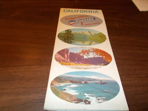 Chevron California 1966 mapa de ruta vintage - Imagen 1 de 1