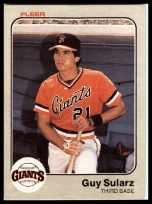1983 Fleer #273 Guy Sularz - Image 1 of 2
