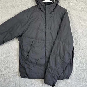 Sierra Designs Jacket Duck Down Mens XL Black Full Zip Hoodie Pocket Windbreaker - Picture 1 of 8