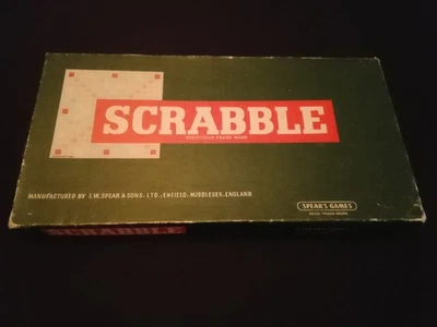 🎲 Scrabble Vintage Word Tile Board Game By Spears Complete - Image 1 of 4