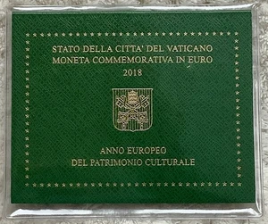 Vatikan 2 Euro  2018 R, Europäisches Jahr des Kulturerbes, St., Im Folder. - Bild 1 von 2