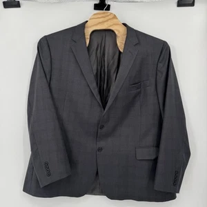 Giacca tuta Hickey Freeman uomo 52 regular 100% lana grigio a quadri - Foto 1 di 9