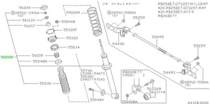 Kit Amortiguador, Amortiguador Trasero Para: Nissan Skyline R33 GTR BCNR33 95-98 - Imagen 1 de 1