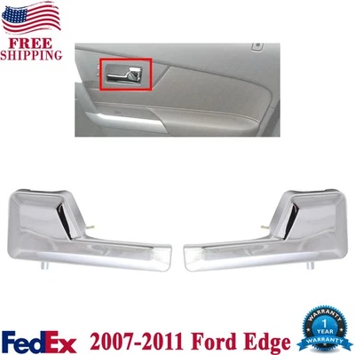 Manija de puerta interior delantera para Ford Edge Lincoln MKX 2007-2011 cromada Foto 1 de 4