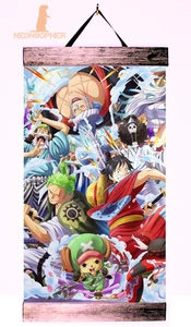 Desplazamiento de pared de lona personalizado de 12"x18" anime de una pieza de madera maciza ws38 - Imagen 1 de 2