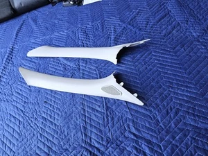 2X FORD BA BF PASSENGER A PILLAR TRIMS W speaker grilles 2002-2008 tweeter R+L - Picture 1 of 20