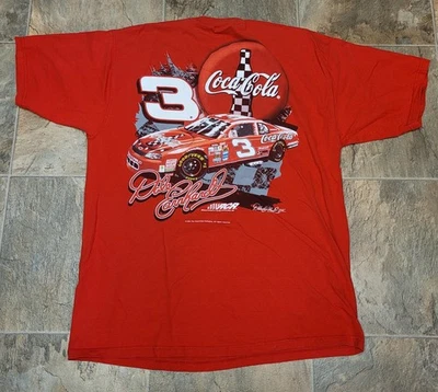 Camiseta roja vintage Chase Authentics Dale Earnhardt Jr Coca-Cola talla XL 1998 Foto 1 de 4