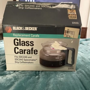 Vintage Black & Decker 3355D 10 Tassen Ersatz Glas Karaffe Spacemaker - Bild 1 von 8